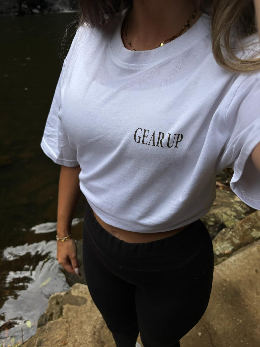 T-Shirt "Track Time OVER Screen Time" (weiß)